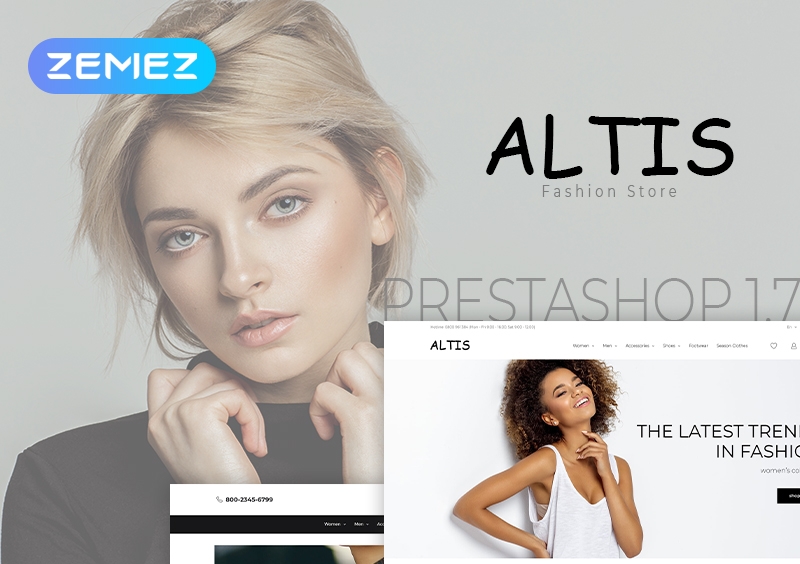 Responsywny szablon PrestaShop Altis - Fashion Store Clean Bootstrap Ecommerce #79205